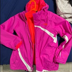 Girls large 14/16 The North Face zipper jacket